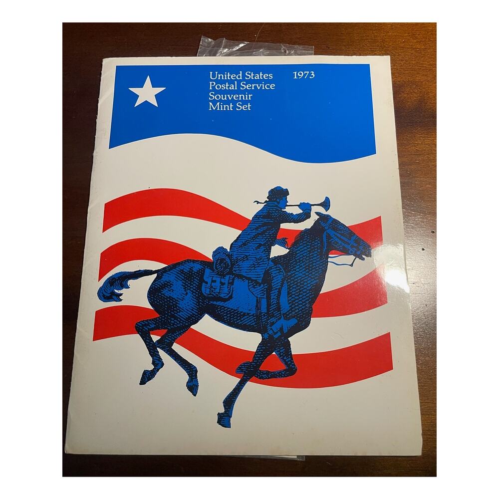 1973 USPS Souvenir Mint Set with Stamps Unused | Pony Express Cover | Booklet